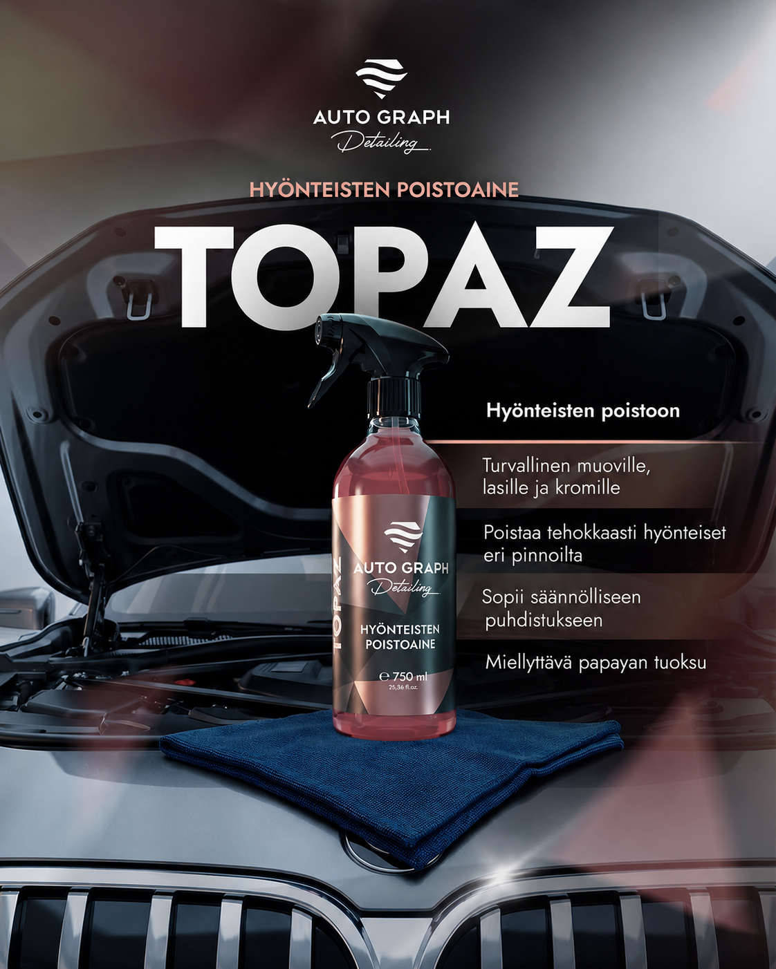 Auto Graph TOPAZ Bug Remover Hyönteistenpoistoaine