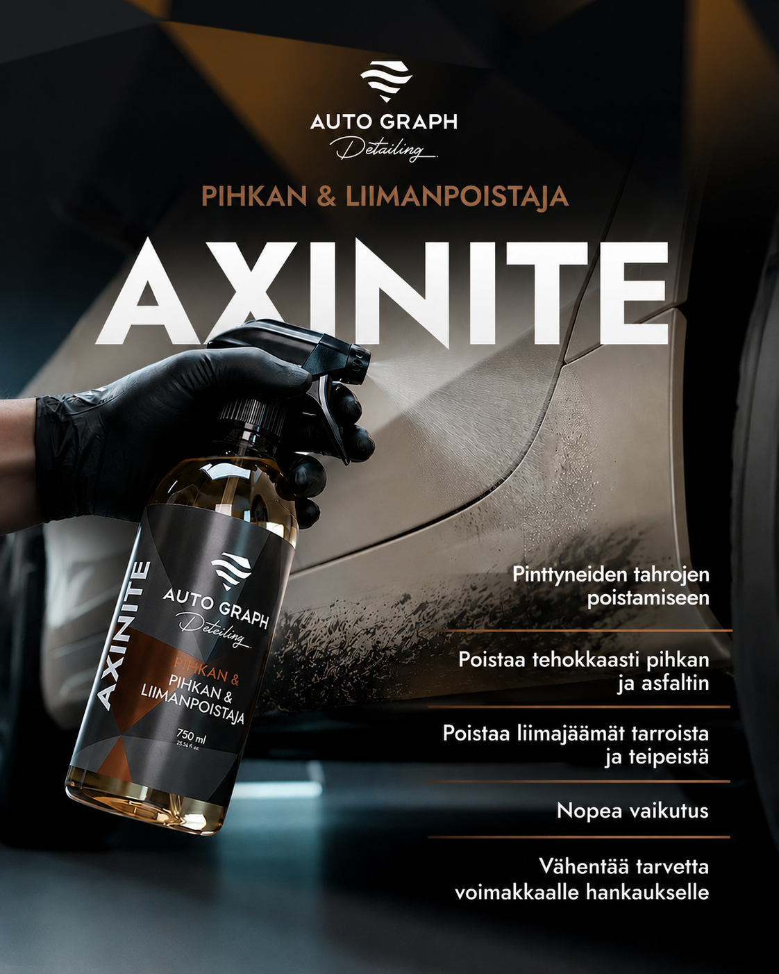 Auto Graph AXINITE TAR & GLUE REMOVER Pien & liimanpoistoaine