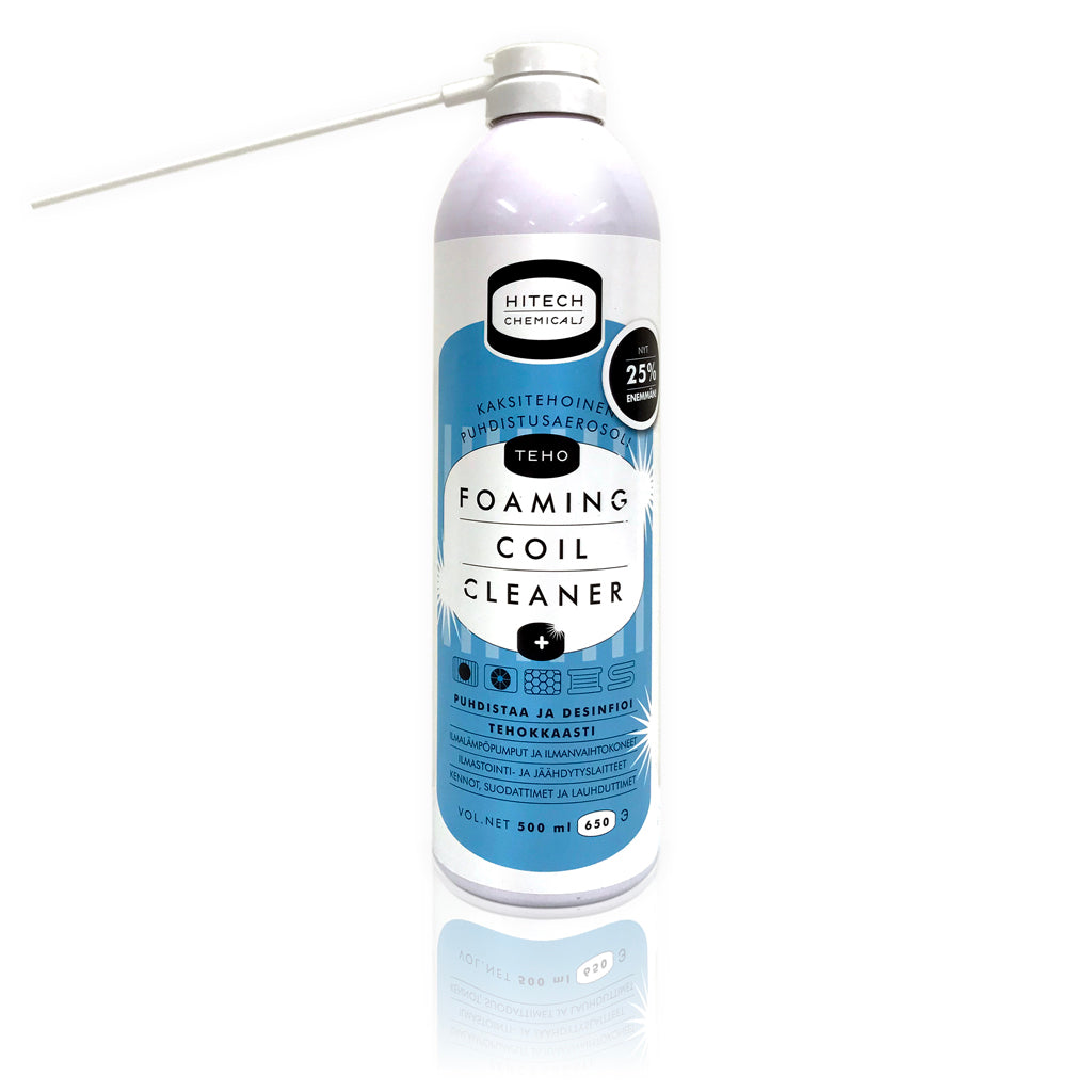 Hitech TEHO Foaming Coil Cleaner + Puhdistus aerosoli