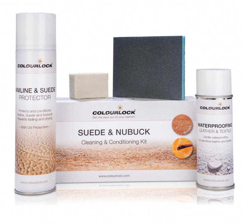 Colourlock Suede & Nubuck Cleaning and Conditioning Kit (Mokka ja nubuck nahan puhdistukseen ja suojaukseen)