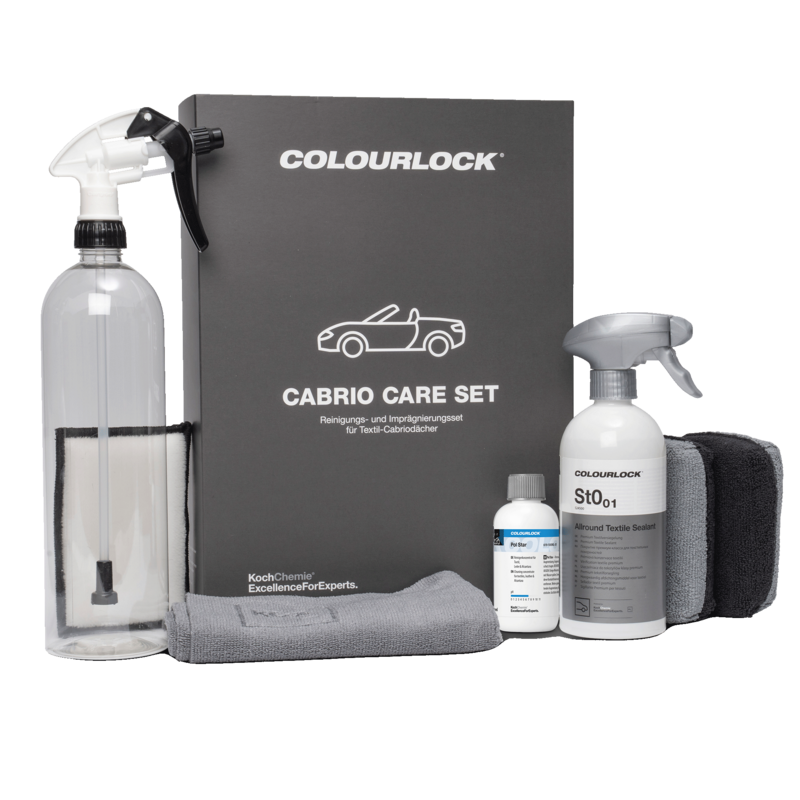 COLOURLOCK Cabrio Care Set Kangaskaton puhdistus ja suojaussarja avoautoille