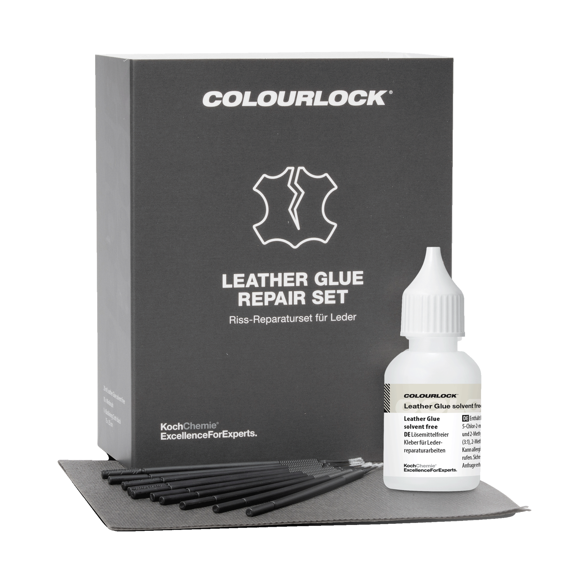 COLOURLOCK Leather Glue Repair Set Nahan korjaussarja