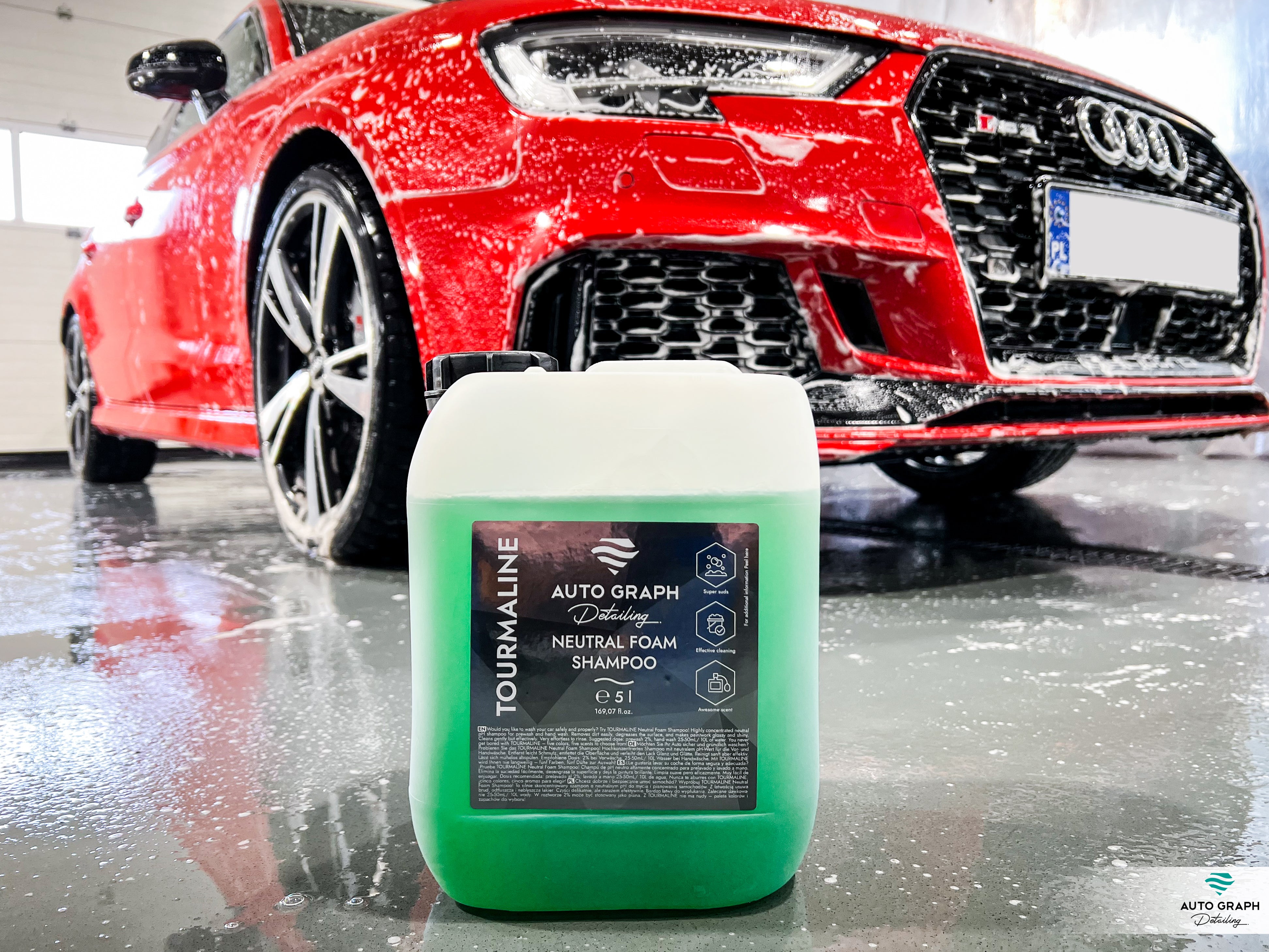 Auto Graph TOURMALINE Neutral Foam Green Autoshampoo Trooppiset hedelmät